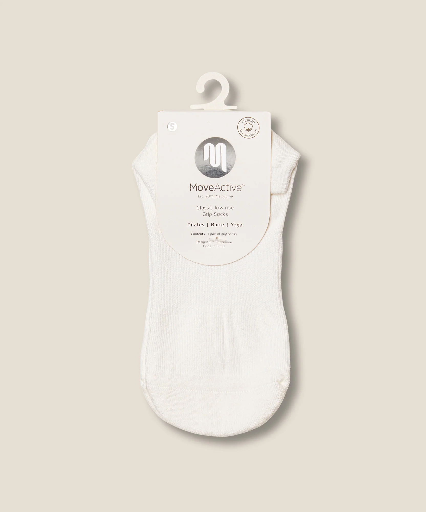 Low Rise Grip Socks - Ivory - Image 6