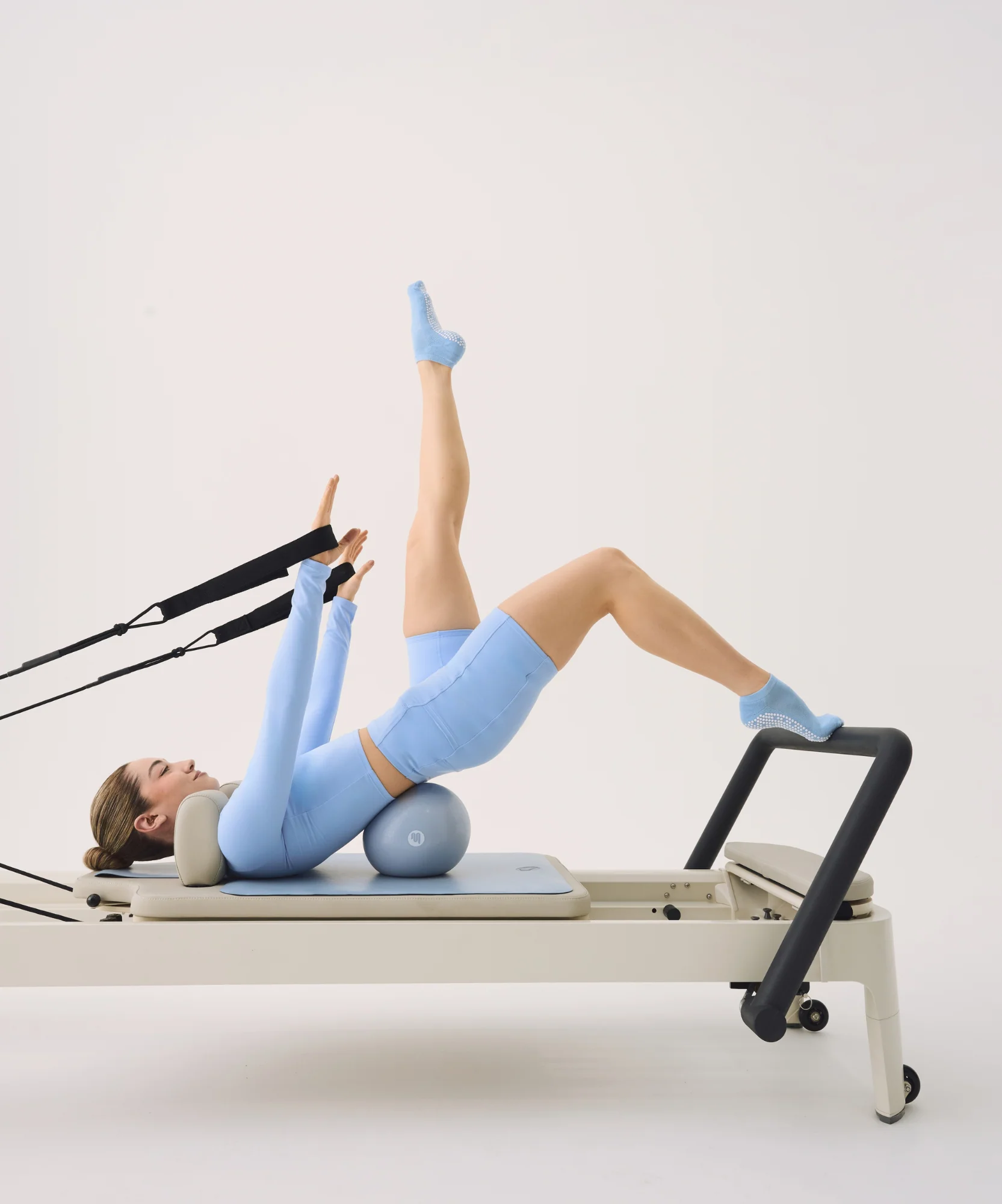 Low Rise Grip Socks - Powder Blue - Image 4