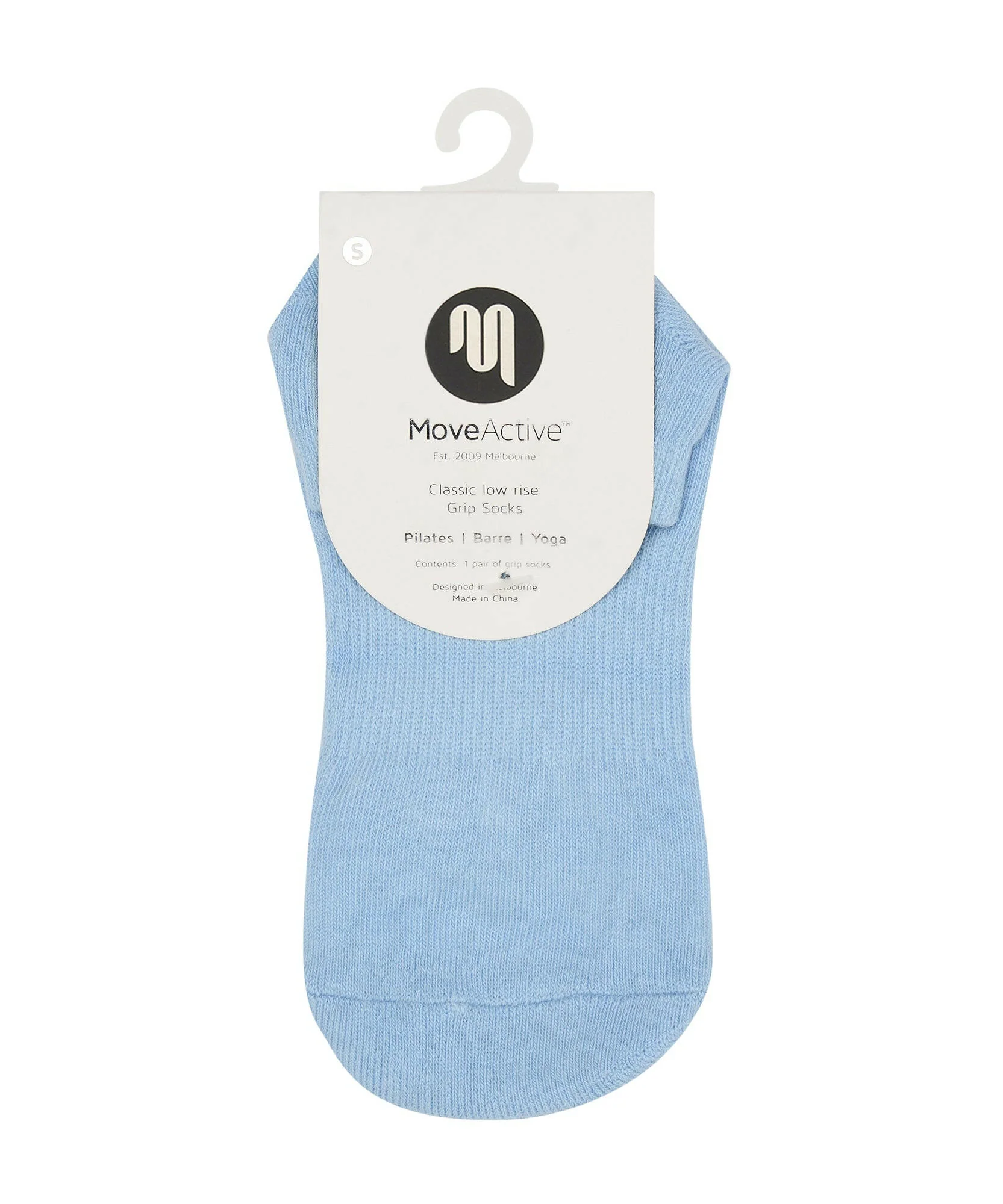 Low Rise Grip Socks - Powder Blue - Image 7