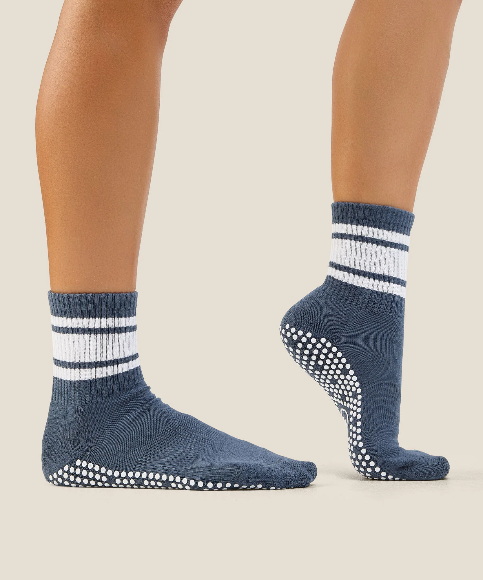 Crew Grip Socks - French Navy Stripe - Image 3