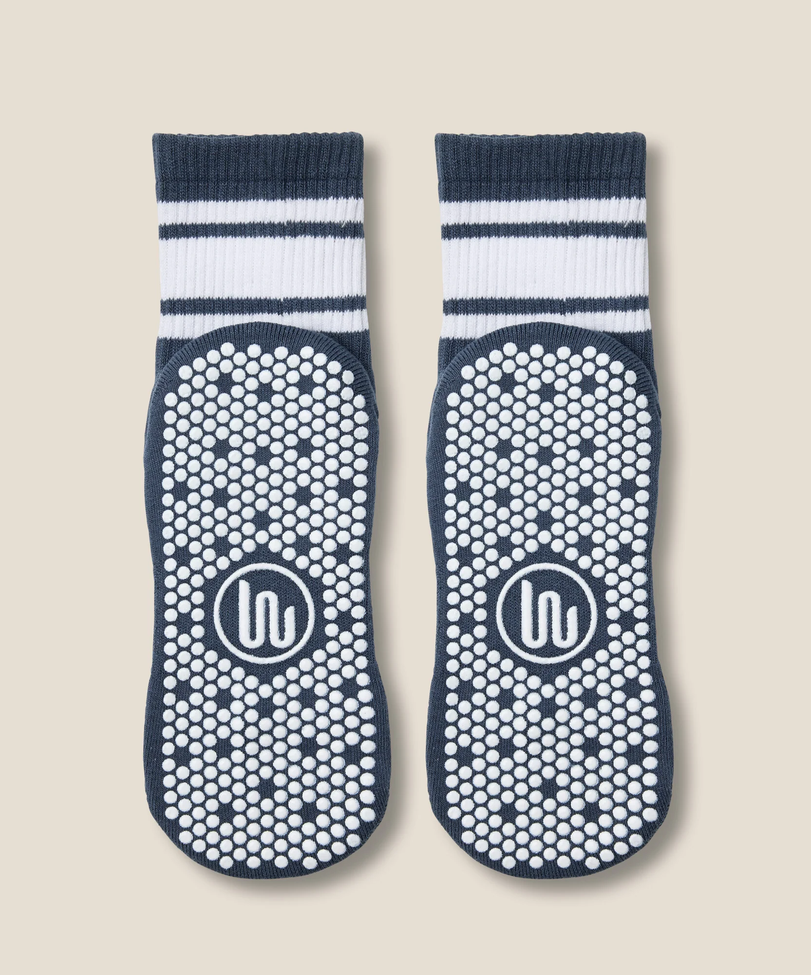 Crew Grip Socks - French Navy Stripe - Image 4