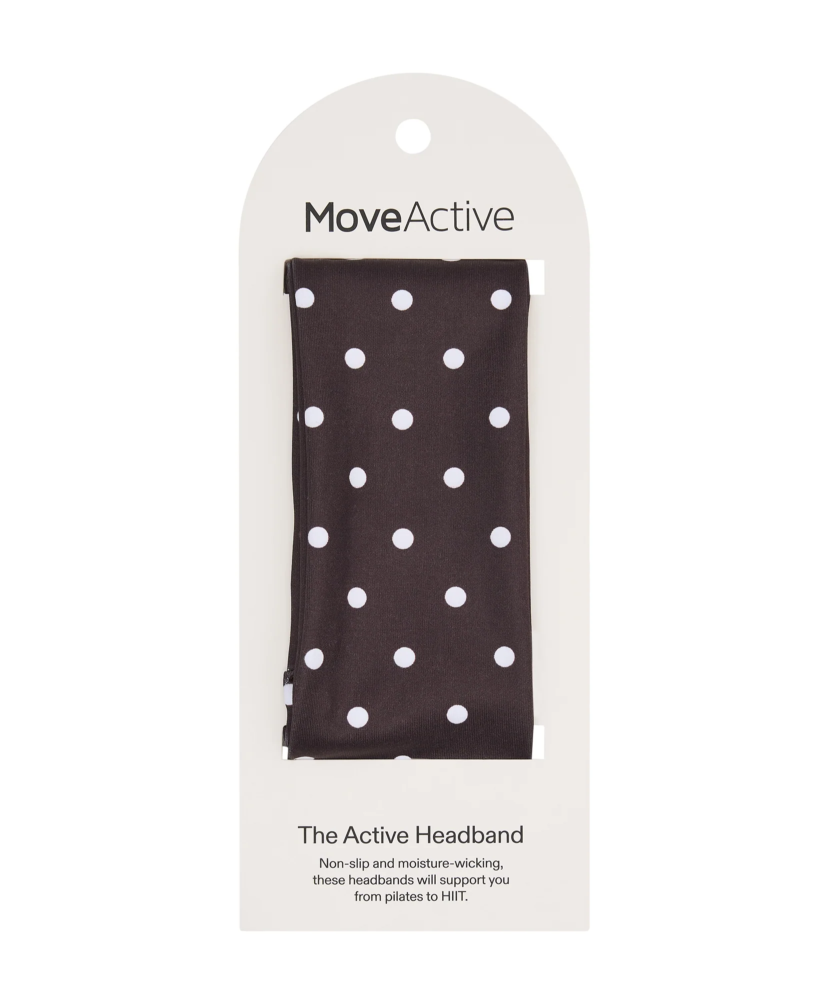 Active Headband - Espresso Polka Dots - Image 3