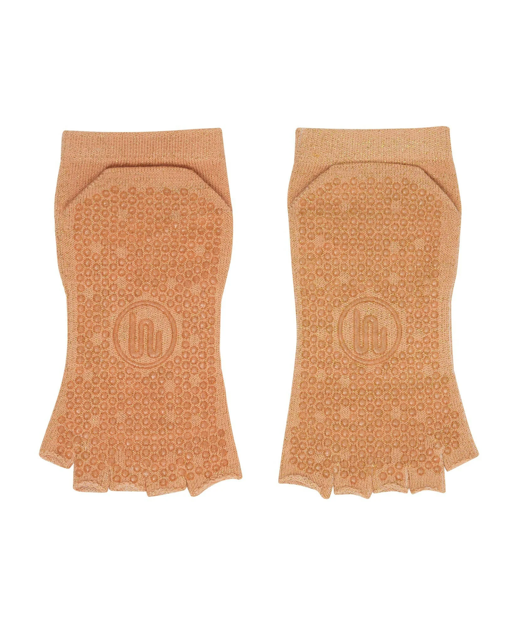 Toeless Grip Socks - Glitter Peach - Image 3